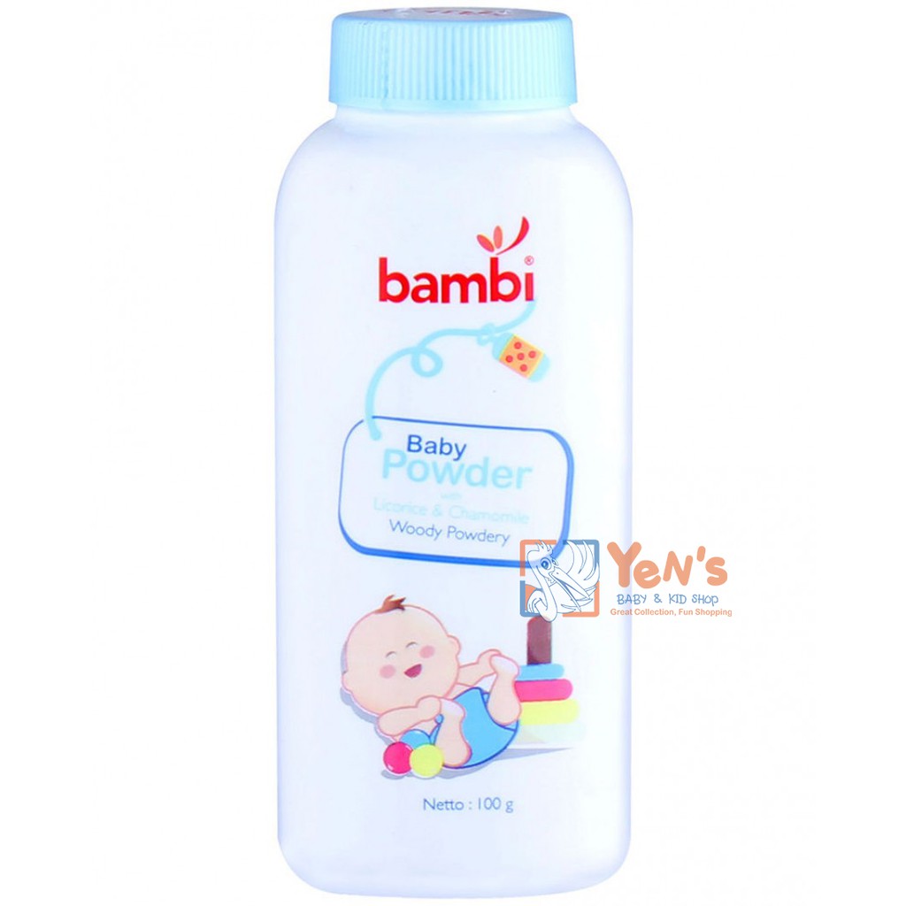 Bambi Baby Powder 100gr - Woody Powdery