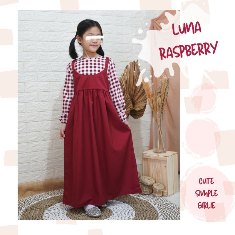 Gamis Luna by ollet / gamis anak katun jepang / gamis anak toyobo 1 - 11 tahun / gamis anak perempuan