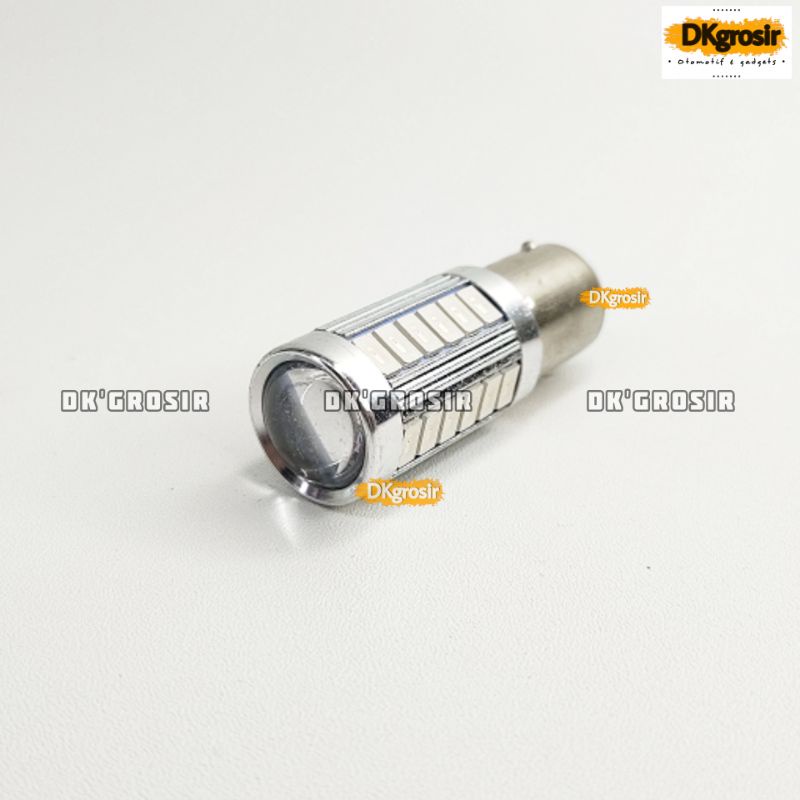 Superbright - Lampu LED Stop lamp 1157 BAY15D  33SMD - Stoprem 2 mode - senja + rem FLASH dan NON FLASH soket kaki 2-2