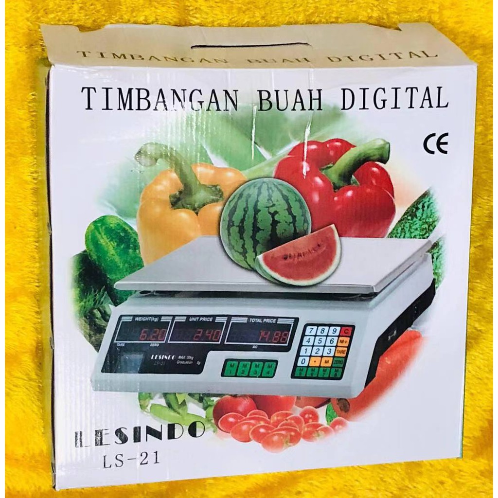 TIMBANGAN DUDUK DIGITAL PRICE 30 KG UNTUK BUAH LAUNDRY BARANG DLL