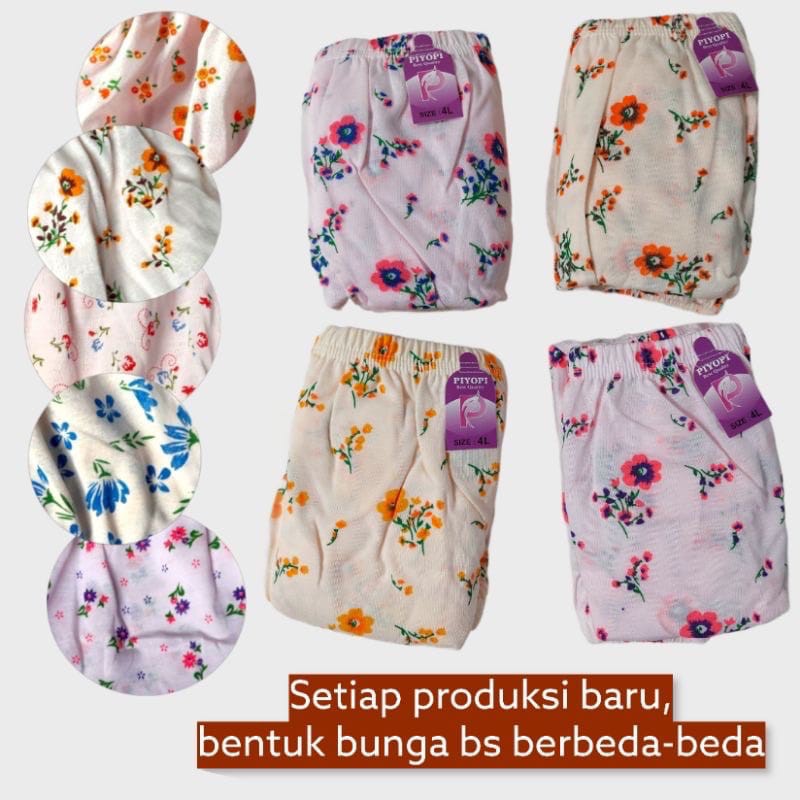 12 PCS ISHANA Celana dalam wanita dewasa Art BORDIR LOKAL