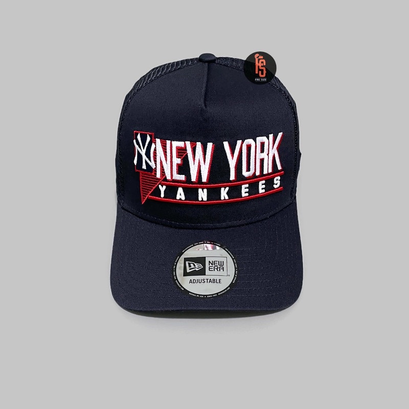 TOPI NEW ERA ORIGINAL TRUCKER WORDMARK NEW YORK YANKEES NAVY