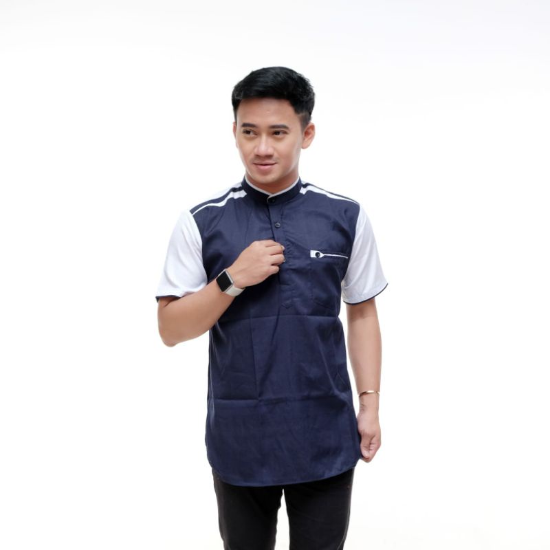 Baju koko pria pendek koko kombinasi koko batik baju batik