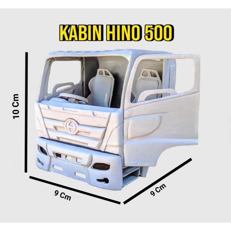 Miniatur Kabin Truk Hino 500 Skala 1:20 (Stok Redy)