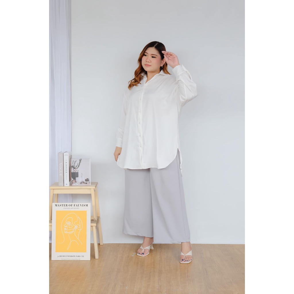 BIGWELL LORA KEMEJA TUNIK  BIGSIZE PLUSSIZE/ATASAN JUMBO /KEMEJA BIGSIZE/ATASAN BIGSIZE/KEMEJA JUMBO