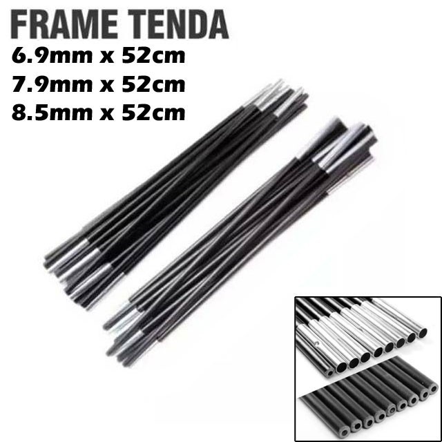 FRAME TENDA CAMPING FIBER RANGKA FIBERGLASS OUTDOOR HIKING CAMPING FAMILY