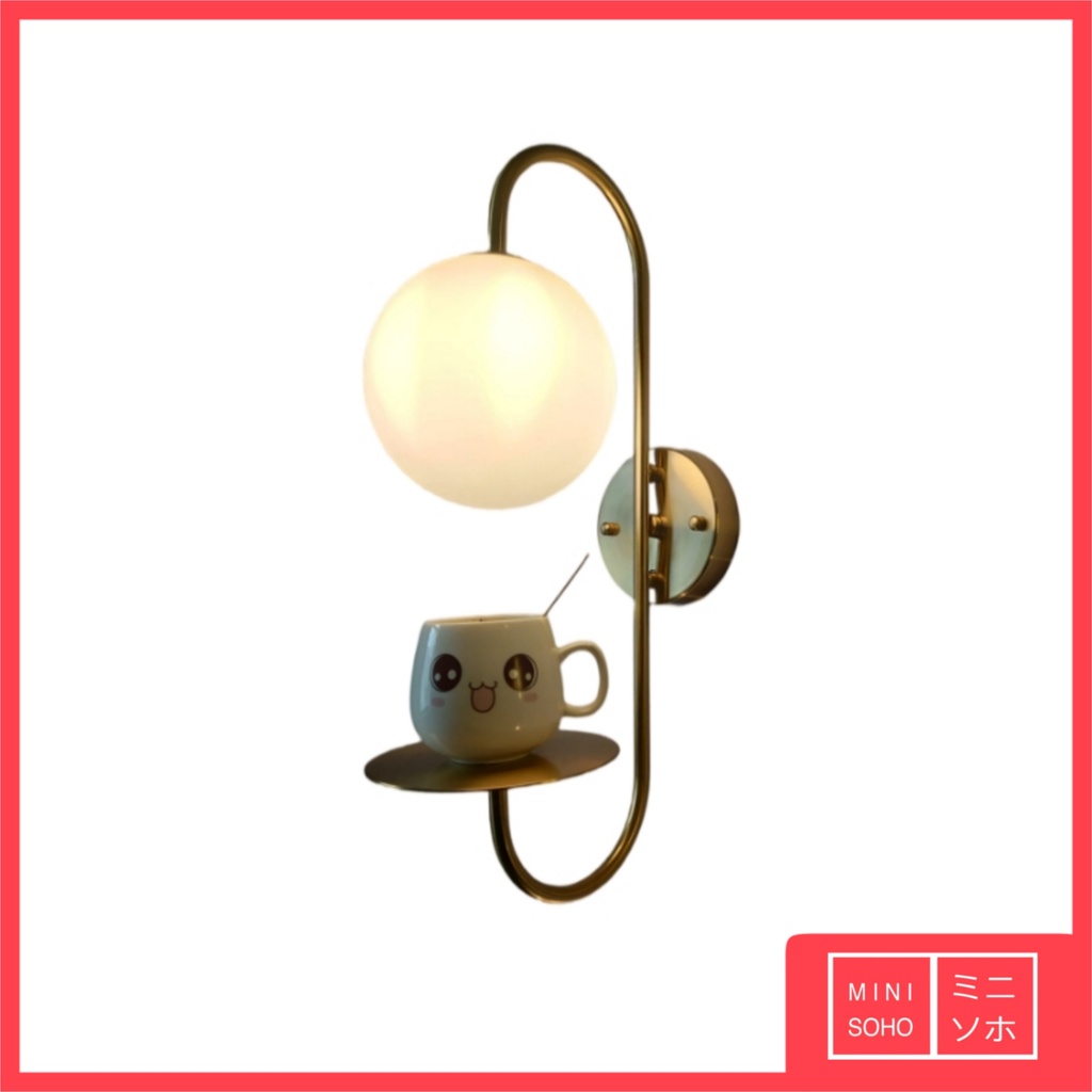 Lampu Dinding Hias Mewah Sconce Glass Wall Lamp Single