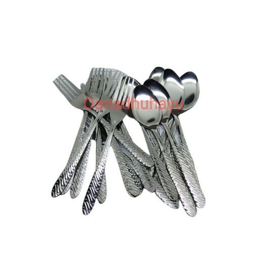 SENDOK & GARPU KOMODO 12 PASANG / 2 LUSIN SENDOK MAKAN KOMODO GARPU MAKAN STAINLESS KOMODO SENDOK BA