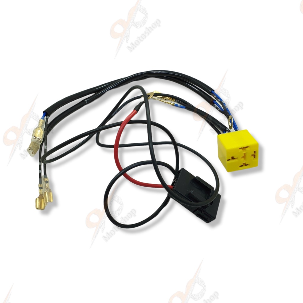 Socket Soket Kabel Rumah Relay Klakson Set Komplit Plus Fuse Sekring Motor Mobil Rangkaian Relay Klakson 4 Pin 4 Kaki Untuk Klakson Denso Hella Motor dan Mobil