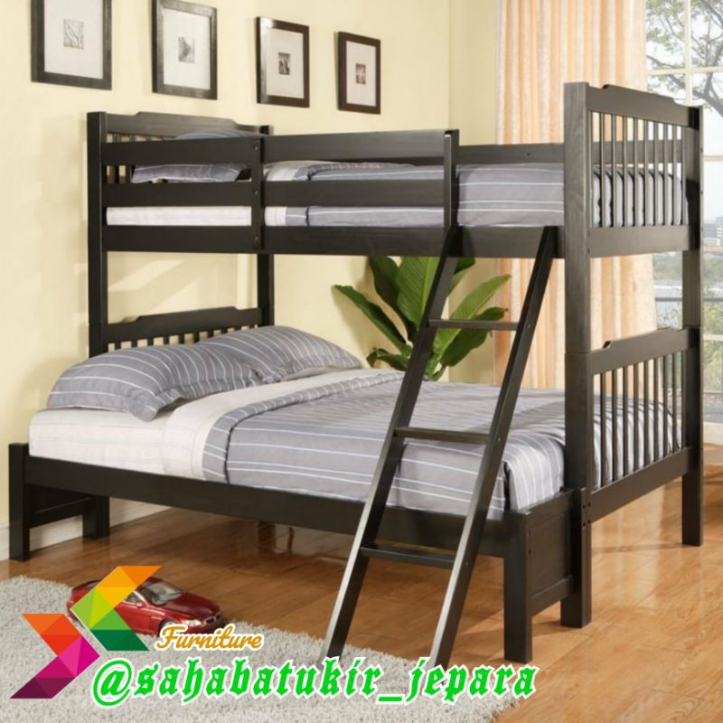 tempat tidur tingkat 2 bed