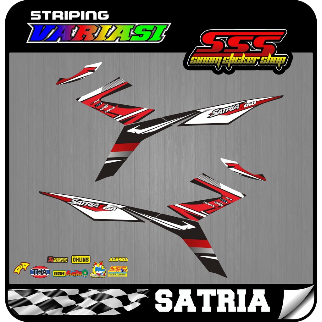 Decal Striping Satria FU FI Motif Road Race 02