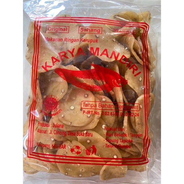 

krupuk ikan sahang karya mandir 500gr