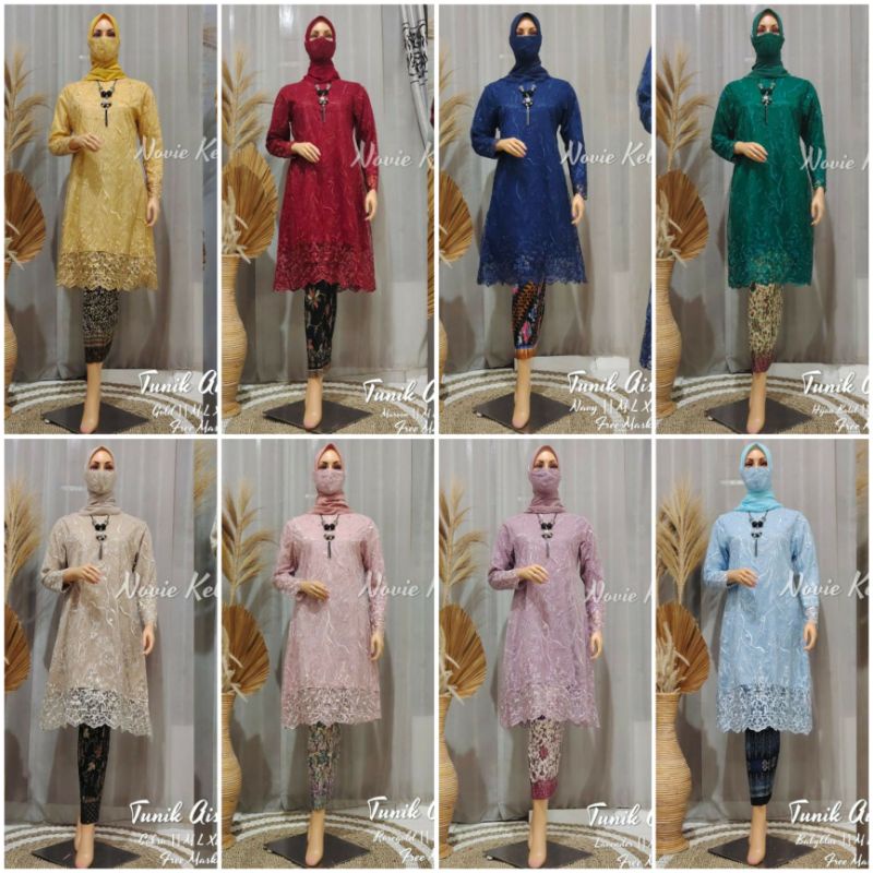 SET KEBAYA TUNIK KEBAYA MODERN KEBAYA PESTA KEBAYA TUNIK MODERN KEBAYA BRUKAT TILLE