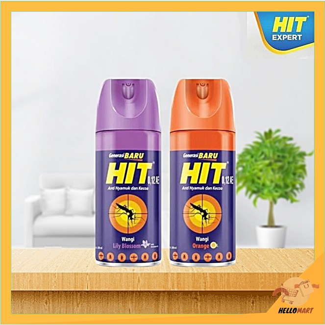 ORIGINAL HIT Aerosol Spray 180ml / HIT Spray Anti Nyamuk / HELLOMARTID