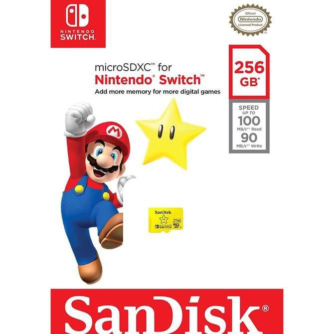 

SanDisk MicroSDXC Card U3 For Nintendo Switch 256GB (4K Ultra HD)