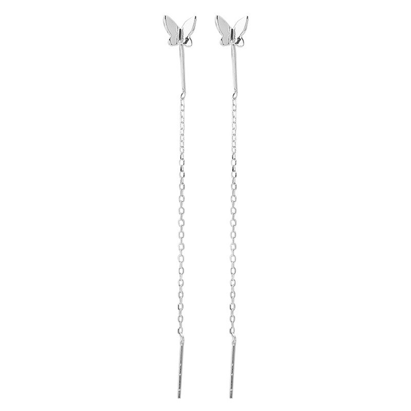Anting kupu-kupu temperamen anting panjang perhiasan wanita