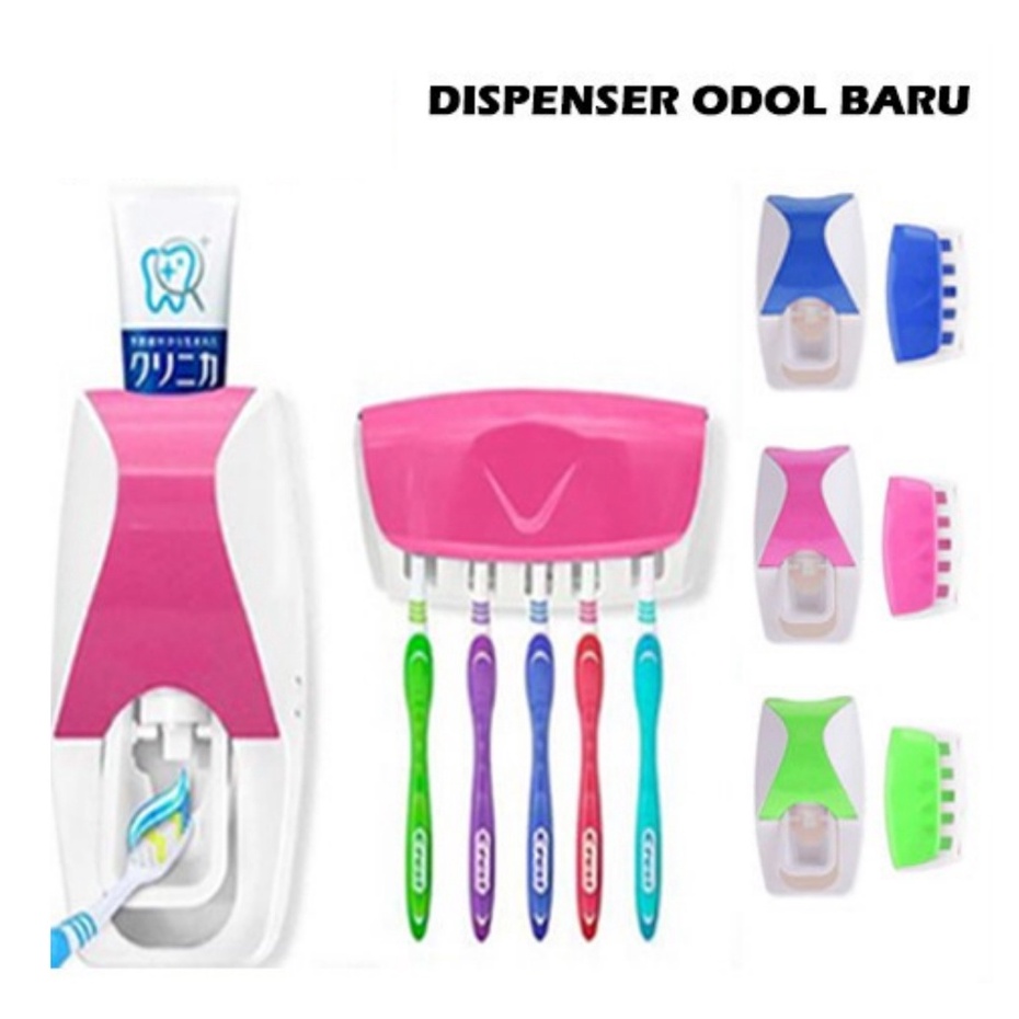 Trend-Dispenser odol dan tempat sikat gigi model OVAL