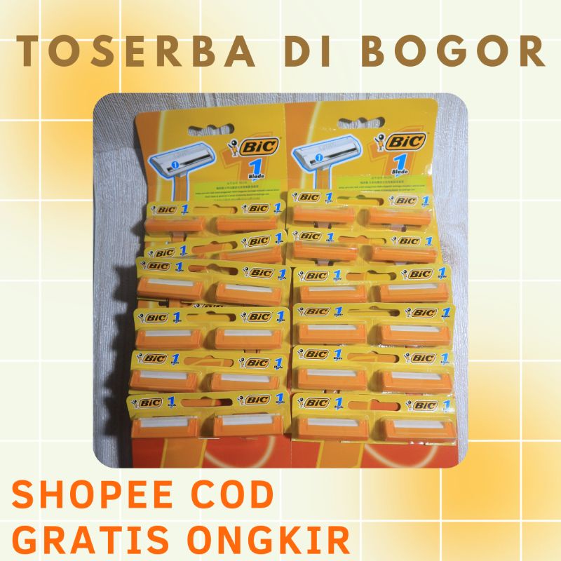 PISAU CUKUR BIC 1 razor alat cukur kumis jenggot cukur bulu ketiak bulu kaki