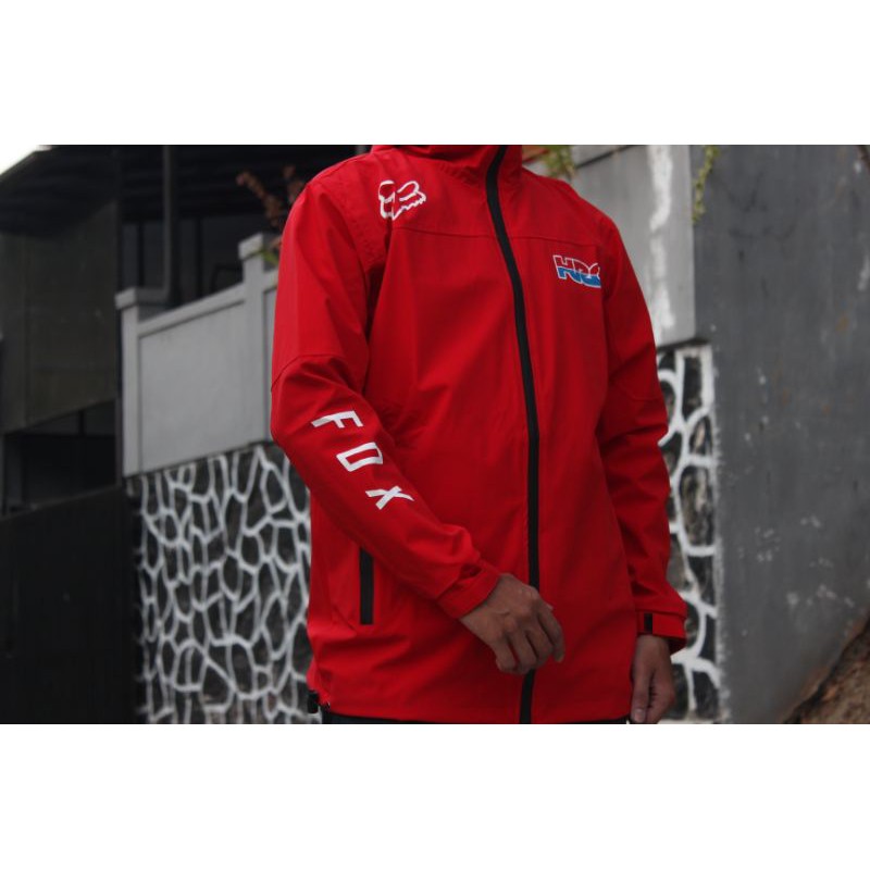 Jaket Parasut Honda HRC Fox Racing Team Red Type 1
