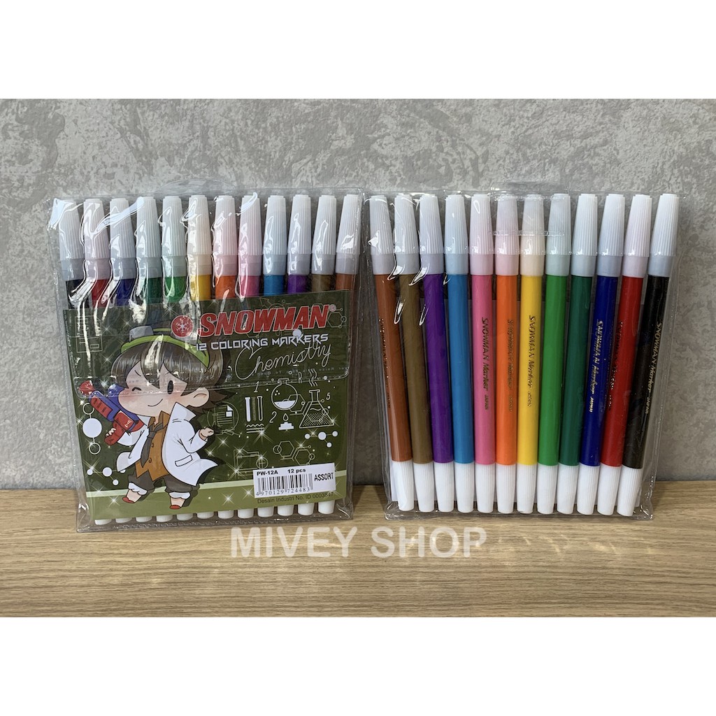 

Spidol 12 Warna Snowman PW-12A