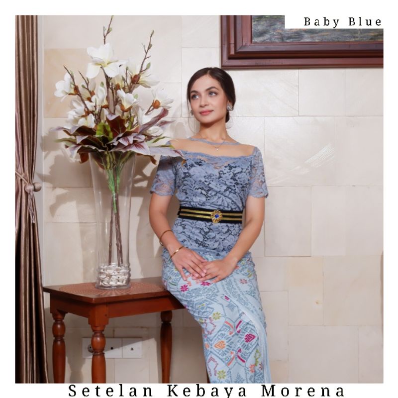 Setelan Kebaya Modifikasi Lengan Pendek Morena