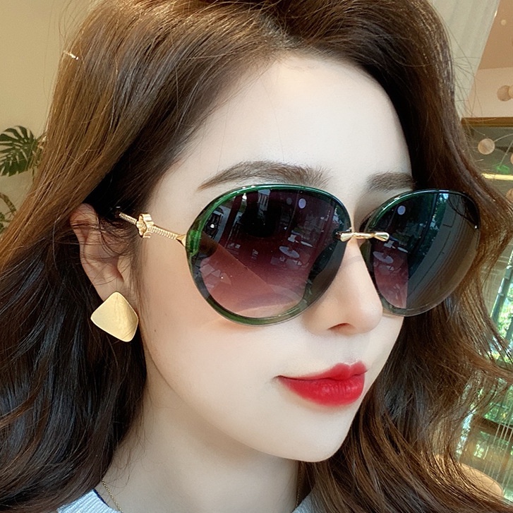 Kacamata Sunglass Model all match Dengan Bingkai Bundar