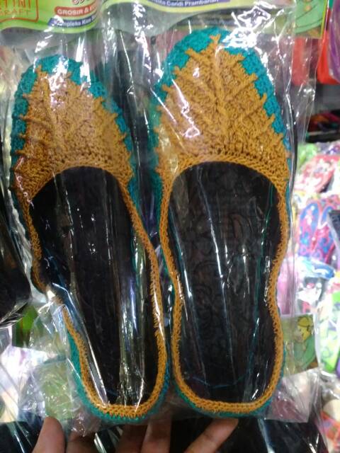 TERMURAH! Sepatu Flat Shoes Full Rajut - Souvenir Unik Khas Jogja - Fashion Wanita Modern