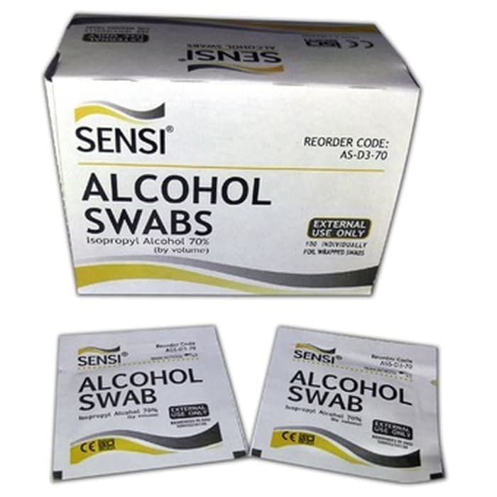 SENSI Alkohol Swab / Tissue Alkohol @100 pcs