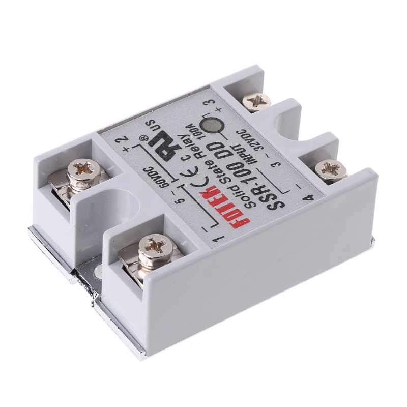 Bt SSR-100 DD Modul Relay Solid State 100A 3-32V Untuk Input DC 5-60V Untuk Output DC