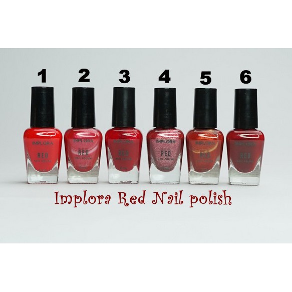 Implora Nail Polish Box Isi 6 Kutek Kuku Pewarna Kuku Kutek Murah Kutek Implora Cat Kuku