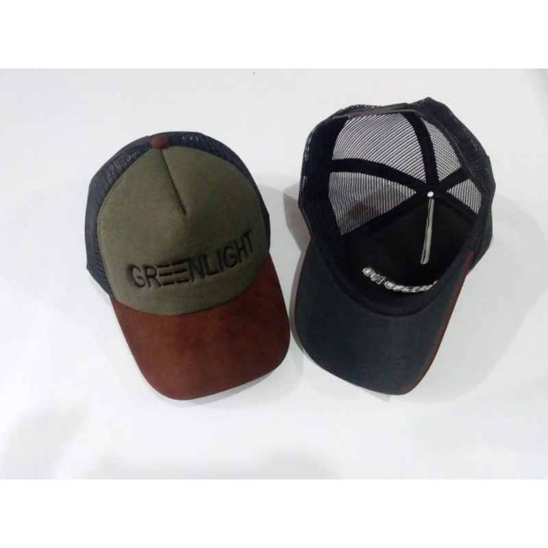 TOPI TRUCKER GREENLIGHT BORDIR