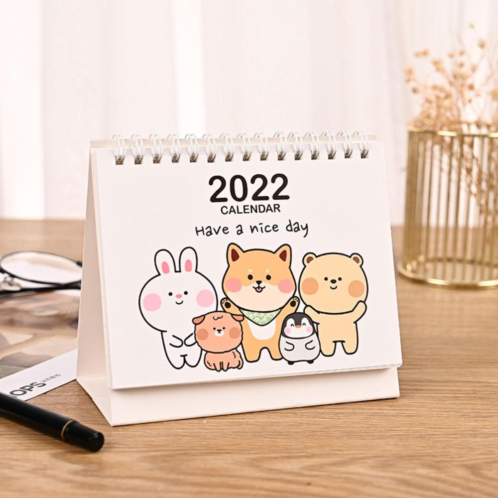 R-flower 2023kalender Kertas Desktop Notebook Fashion Gambar Tangan Tahunan Multi-Fungsi Agenda Organizer