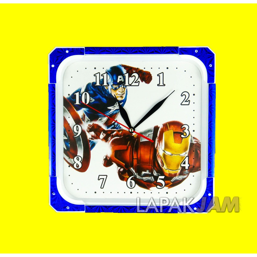 Jam Dinding Karakter Anak Murah Hiasan Dinding Bagus Unik Wall Clock ESA 912