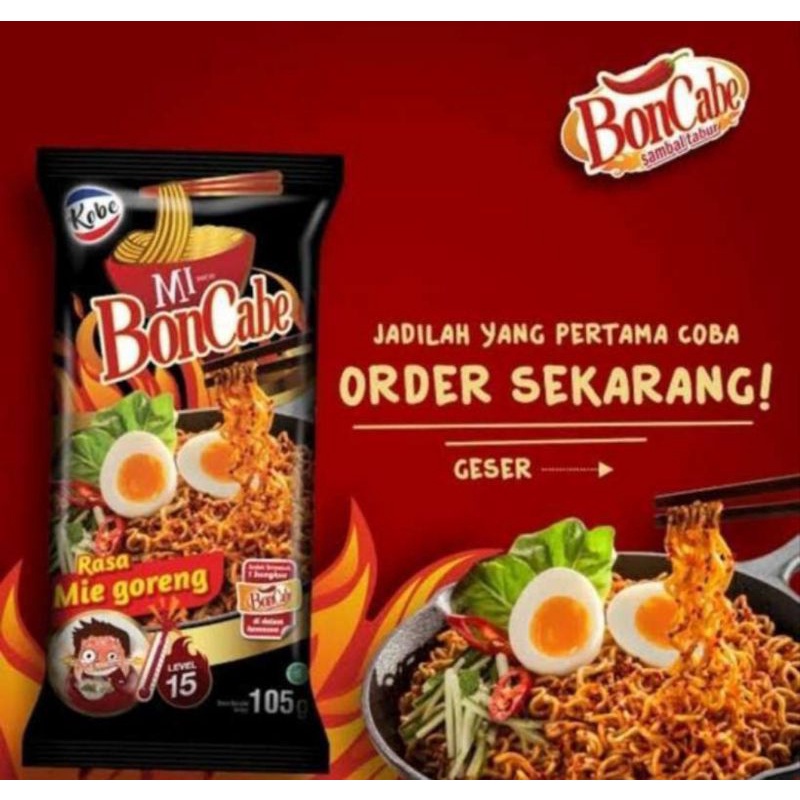 

Kobe Mie BonCabe Rasa Mie Goreng Level 15 [70 gr]