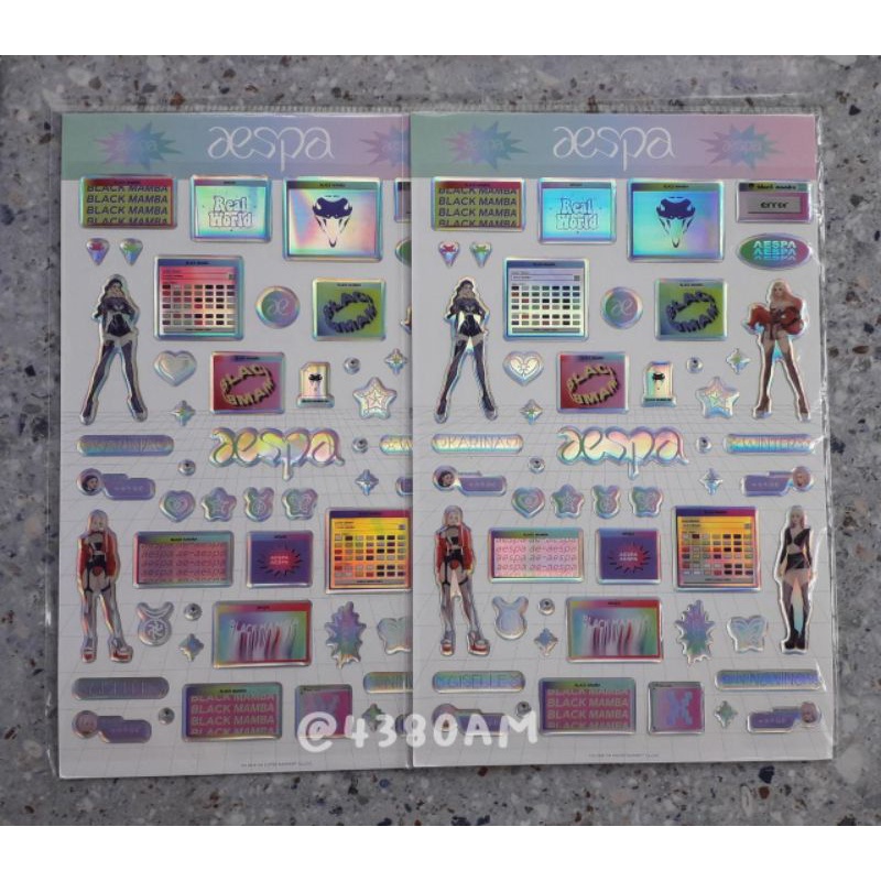 [BOOKED] Sticker Epoxy Only (Aespa)