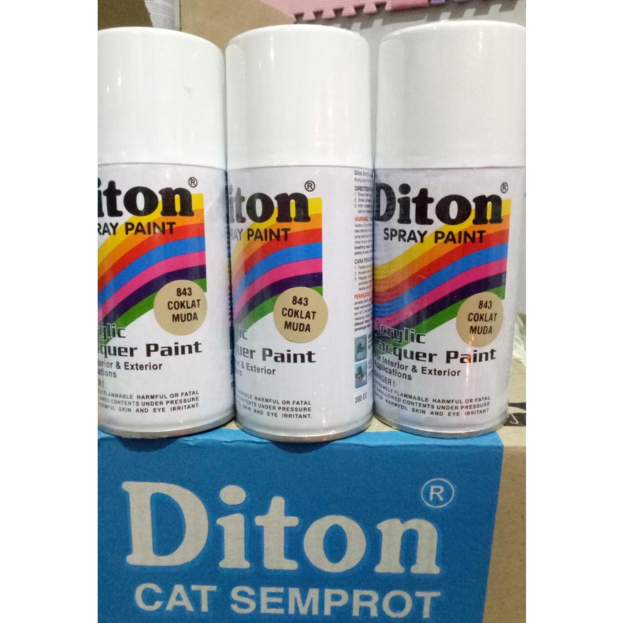 cat semprot Pilok pilox diton coklat muda 843 300cc brown soft 300cc