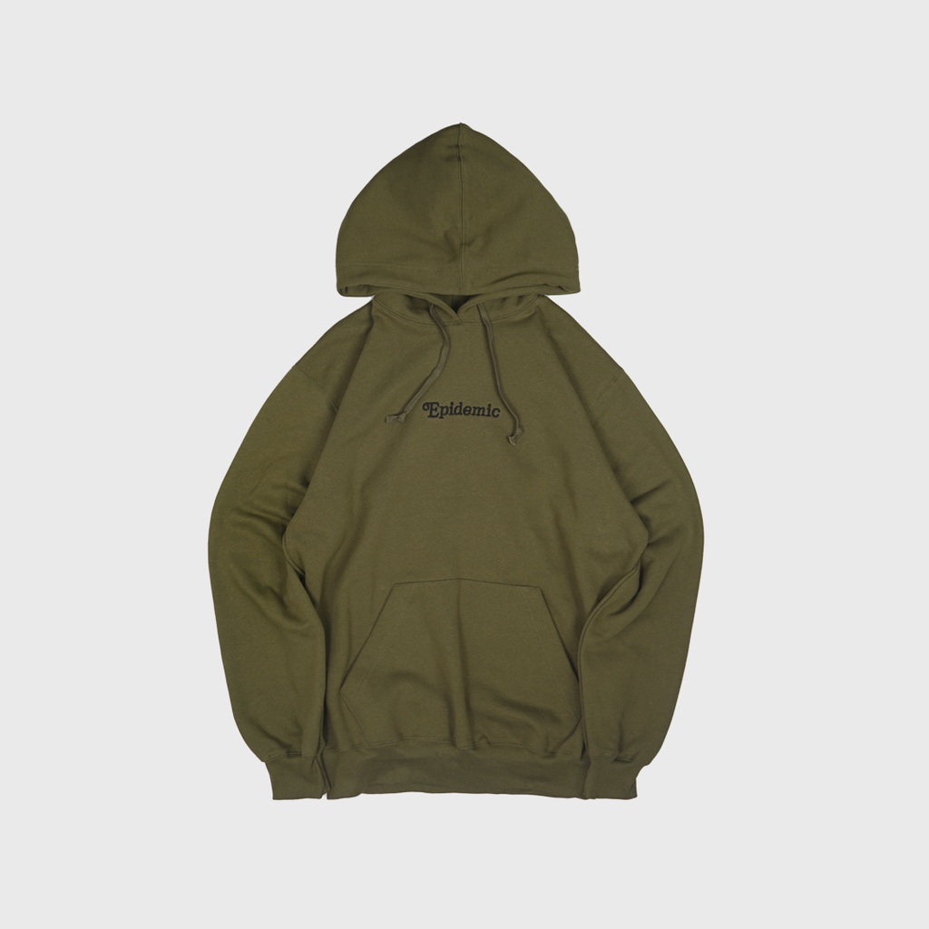 Epidemic Pullover Hoodie 330 Gsm Shrimp Army Green