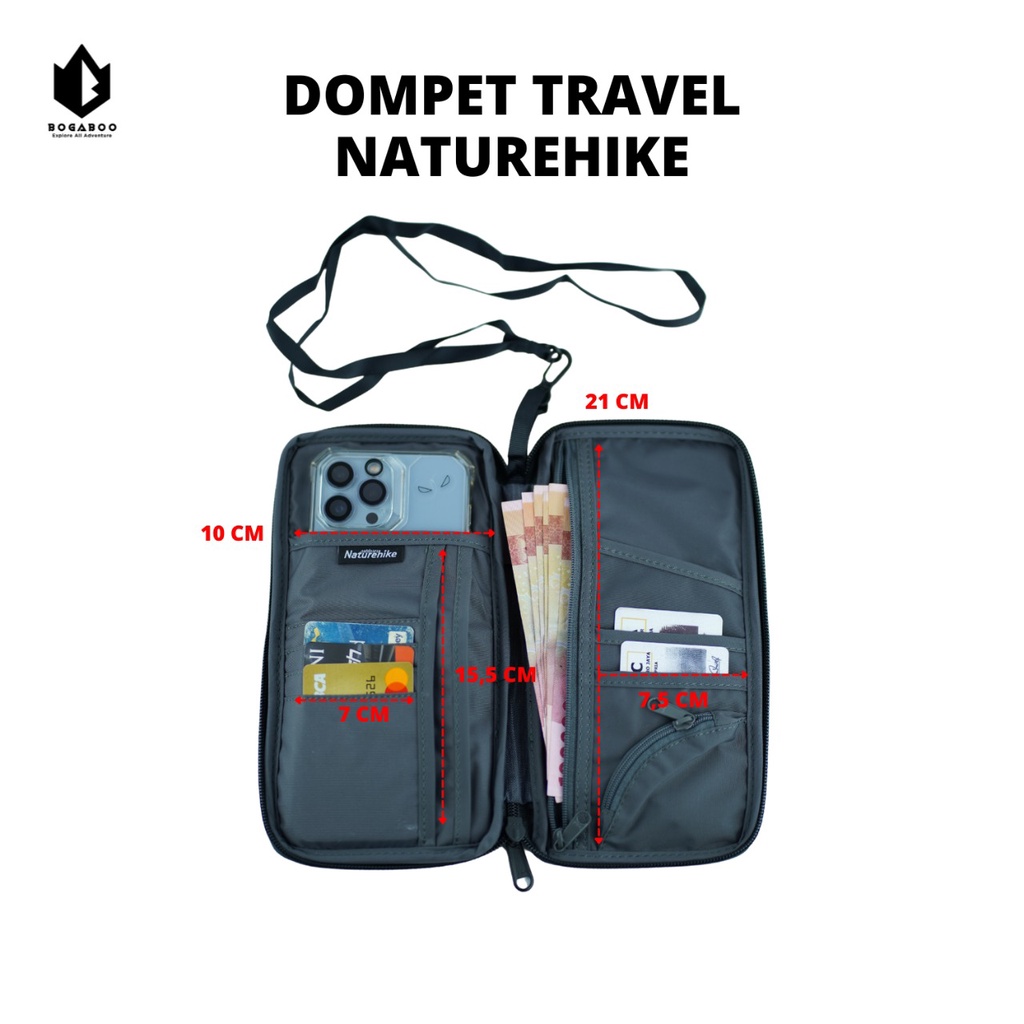 Bisa COD BOGABOO dompet travel wallet organizer - dompet pasport bag - dompet multifungsi