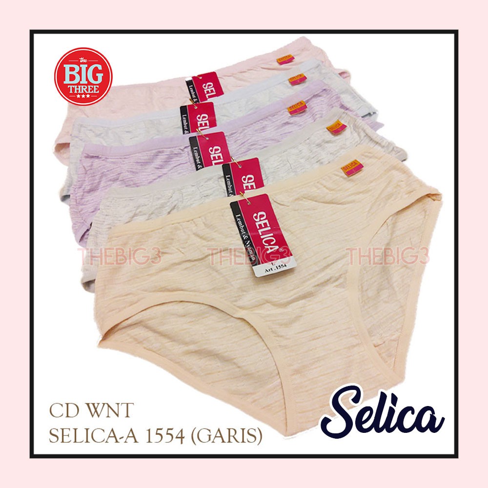 SELICA Celana Dalam Katun Wanita - CD ukuran M L XL Lembut Nyaman - CD WNT SELICA-A 1554 - thebig3