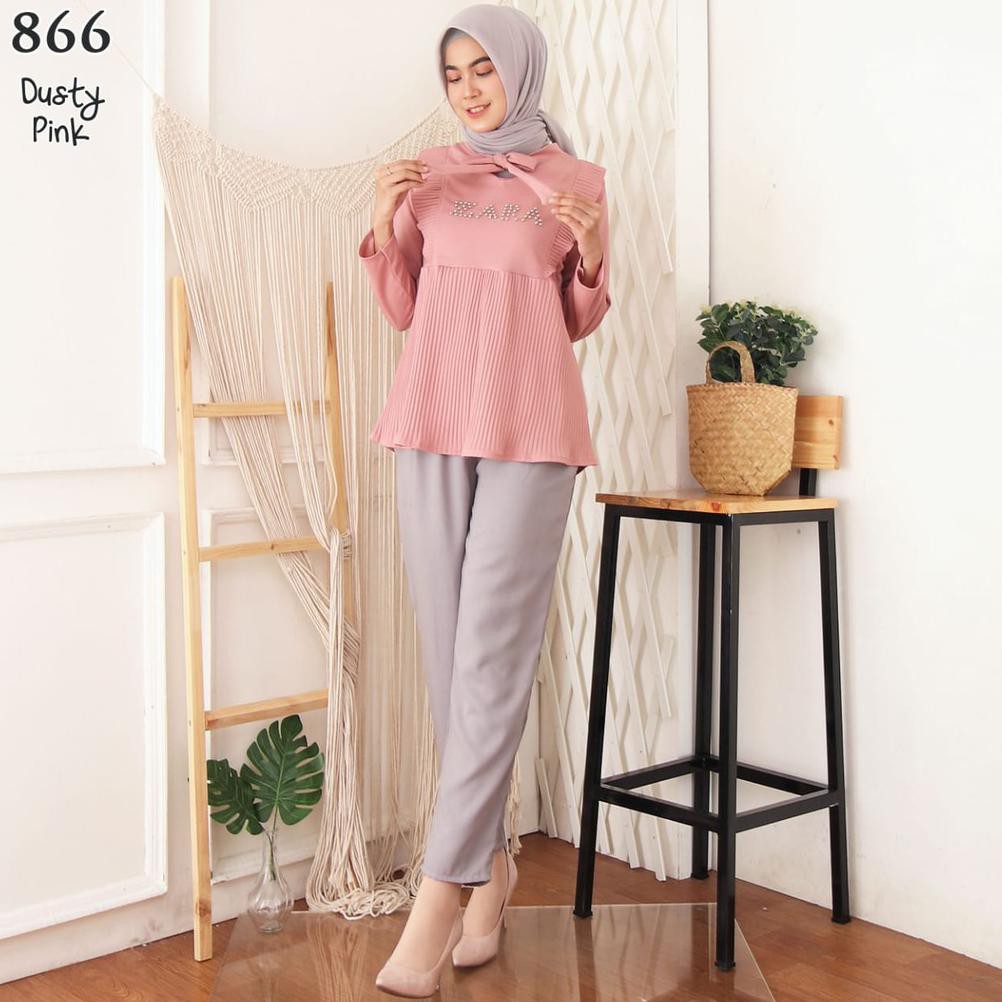 ATASAN PLISKET BLOUSE PLISKET 866 BLUS PLISKET ATASAN PRISKET BLOUSE PRISKET PLEATED BLOUSE