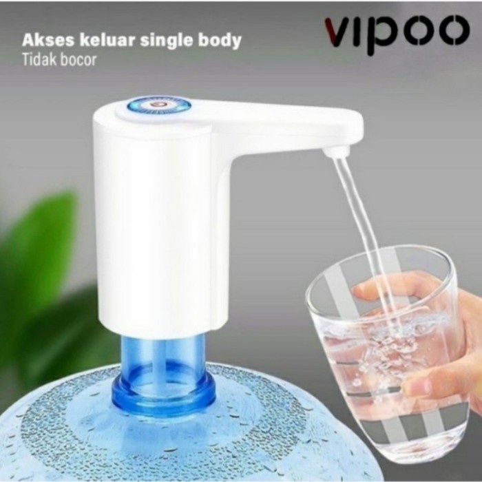 TERBARU Pompa Galon Elektrik Vipoo V 2056 Original Pompa Air Minum Vipoo TERLARIS