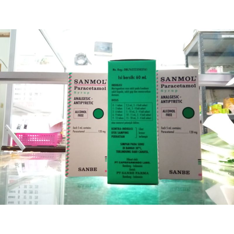 SANMOL SIRUP 60 ML - ED 10/2024