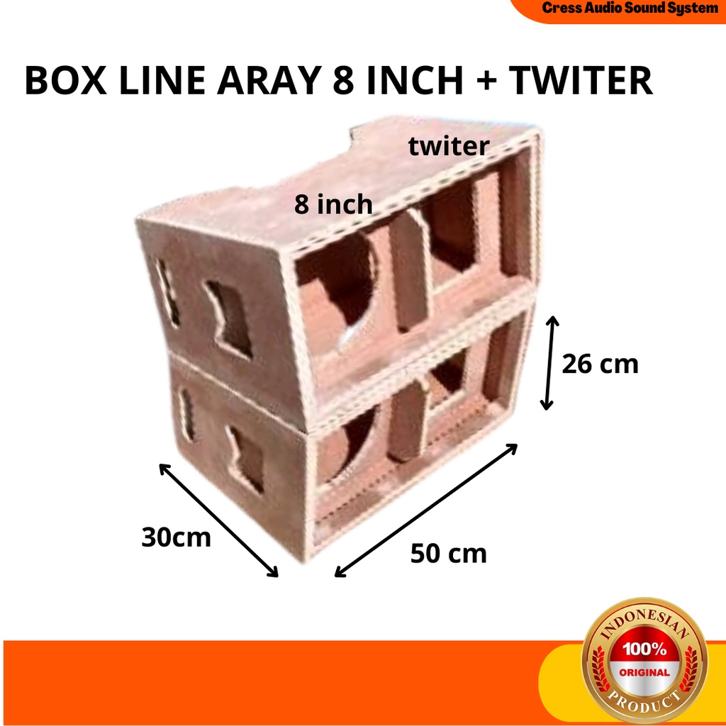 Box Sound System Speaker Line Aray 8 Inch  Twiter Triplek