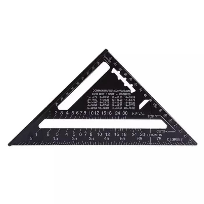 

Penggaris siku segitiga tukang 7 inch besi speed square 7 black woodworking