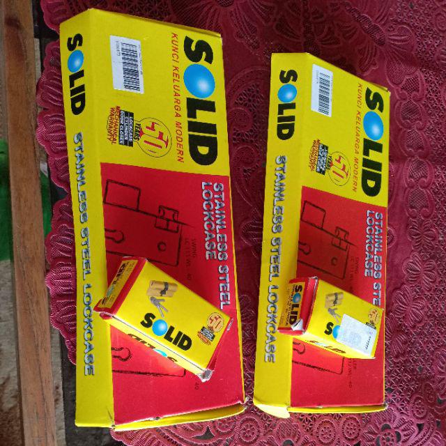 Kunci Pintu Set/body Kunci Pelor /kunci Pintu Double Solid Bdp-40mm+cyl Maste.r Key 60mm Sn