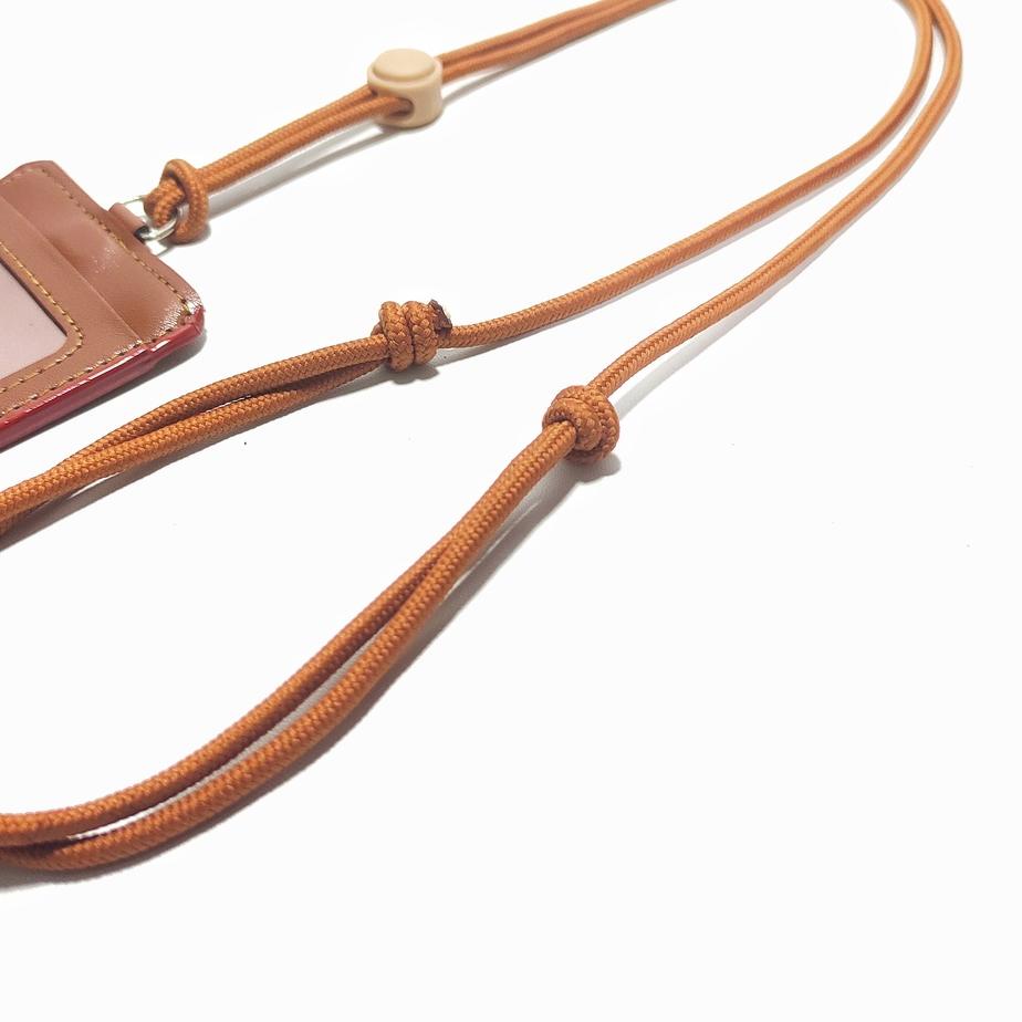 

(LANGSUNG KIRIM) Lanyard gantungan holder id card 2 slot adjustable