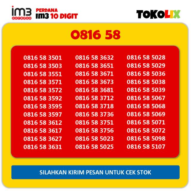 IM3 Ooredoo 10 Digit Cantik 4