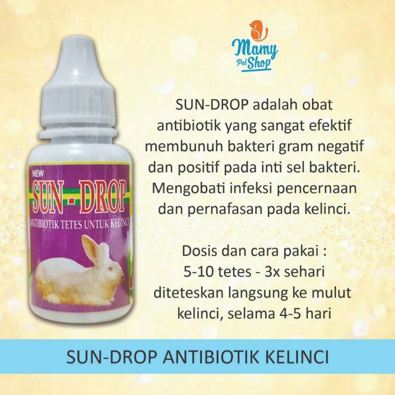 SUN-DROP ANTIBIOTIK UNTUK FLU &amp; DIARE KELINCI