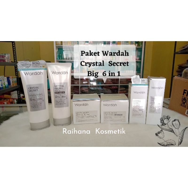 [ Hemat ] Paket Wardah Crystal  Secret Big 6 in 1