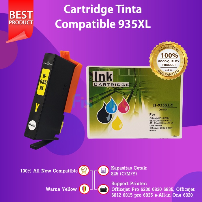 Tinta Compatible 934 935 934XL 935XL Officejet Pro 6230 6812 6815 Compatible